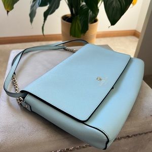Light blue Kate Spade over the shoulder bag
